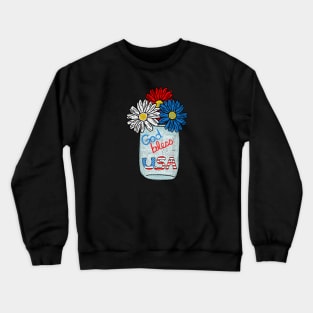 God Bless the USA (small design) Crewneck Sweatshirt